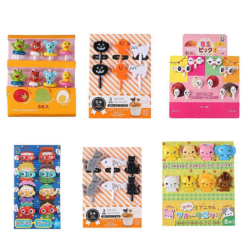 Bento Vegetable Crockery Cute Mini Toddler Children Fruit Forks Toothpicks