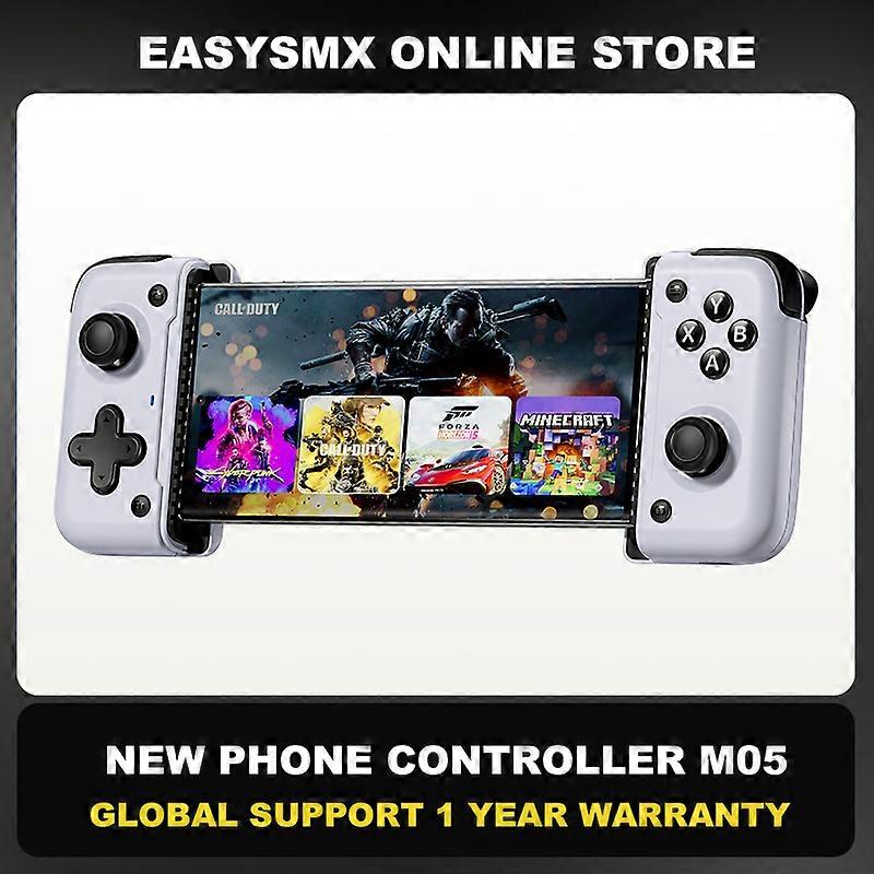 EasySMX M05 Type C Gamepad, Cloud Gaming Mobile Phone Controller for Android Phone/Xbox Game Pass/iPhone 15, Mapping function