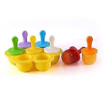 7 Cavity Popsicle Maker Mould Diy Ice Cream Ice Cube Frozen Yogurt Lollipop Mould