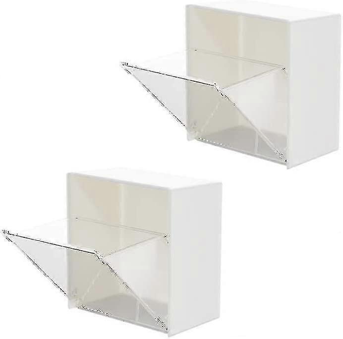 Wall Mounted Flip Storage Box Transparent Adhesive Multifunctional Storage Storage Home Object Box Storage Tool Small Box