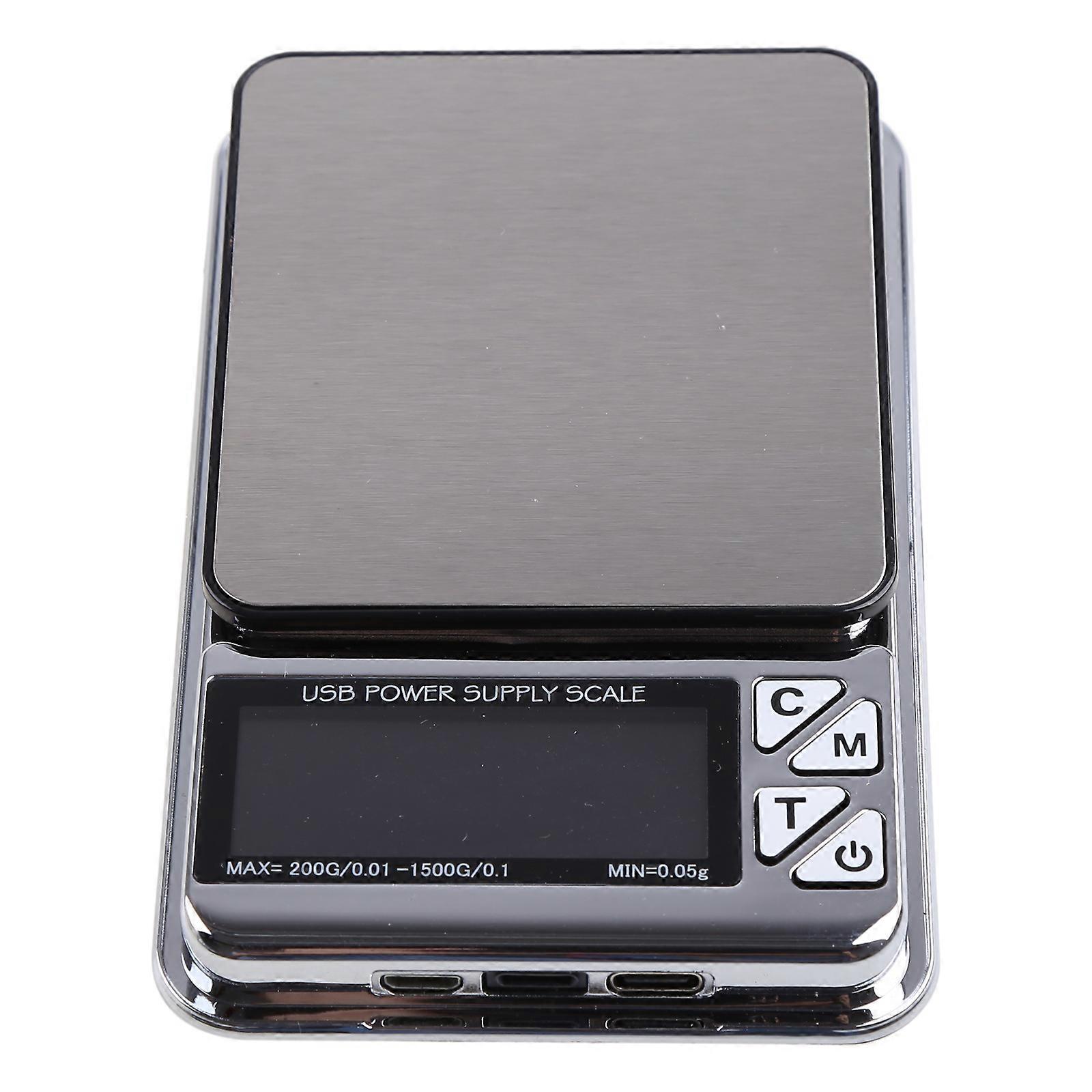 Rechargeable Pocket Sclae Tare 6 Digits LCD Display Electronic Jewelry Scale