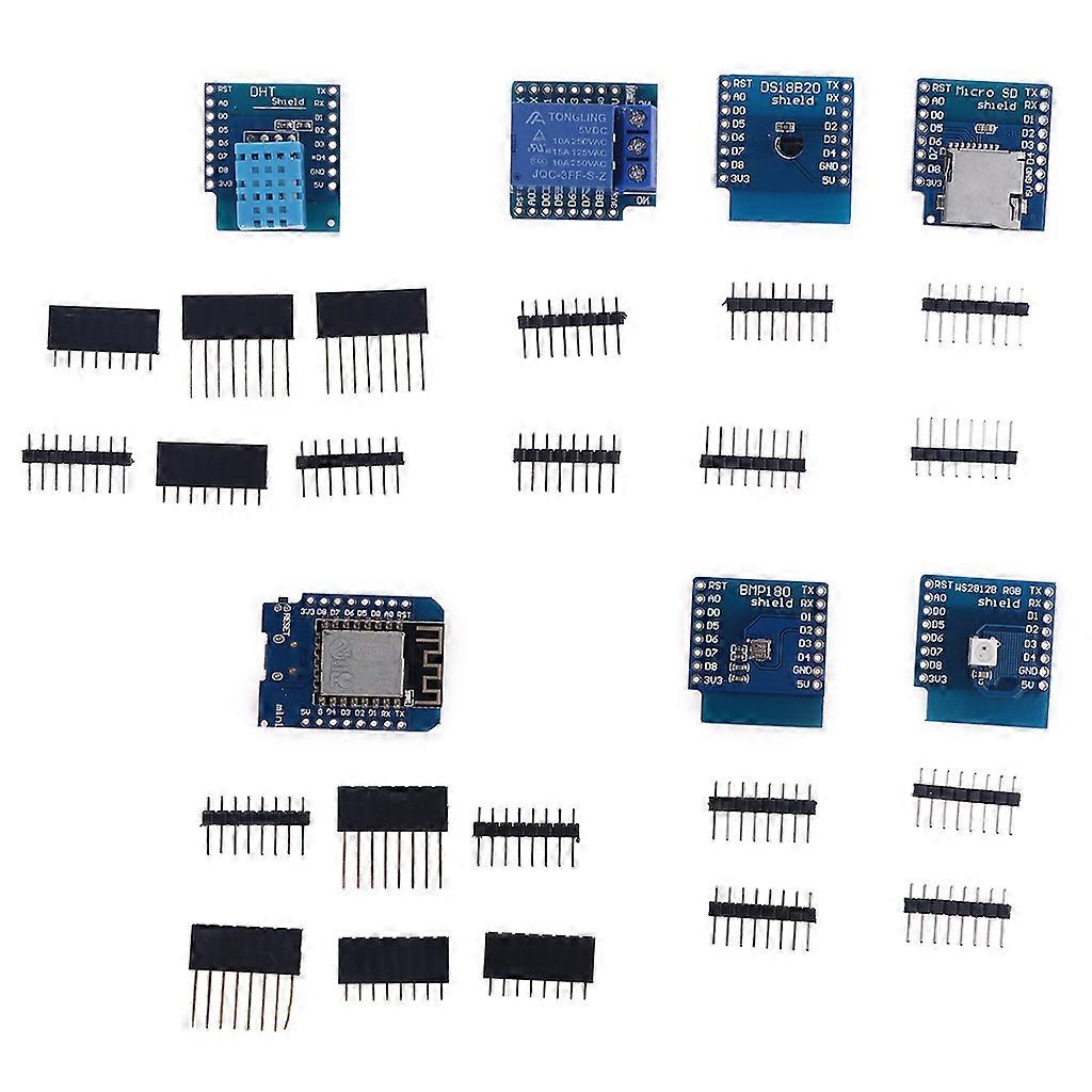 ESP8266 Pro for D1 WiFi Development Board NodeMcu Lua WS2812 RGB DHT1 BMP180 with Pins for WeMos Mini DIY Kit