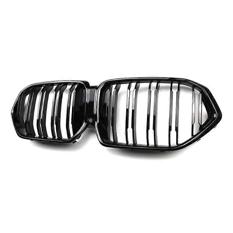 HECASA Front Bumper Grille Chrome Grill Replacement For Subaru Legacy 2020-2022, Black + Silvery, 91121AN02A