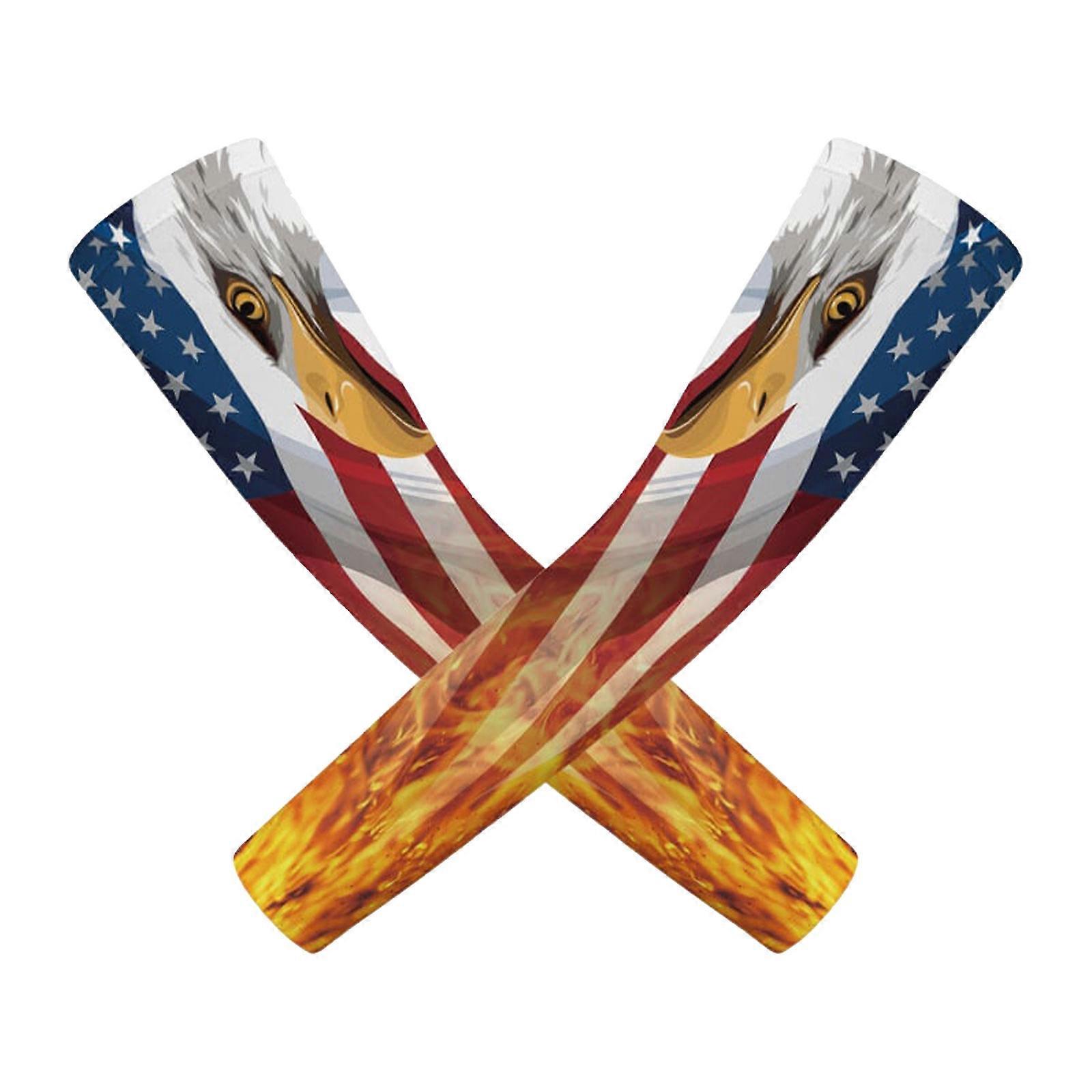 1par de mangas de braço de resfriamento longo sem dedos tampa de braço proteção UV Sun Sports mangas de braço temporário