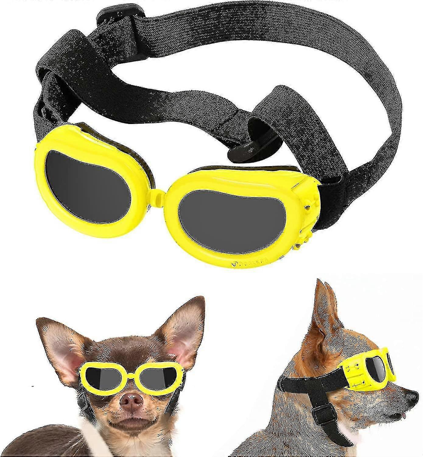 Small Dog Uv Protection Sunglasses With Adjustable Strap