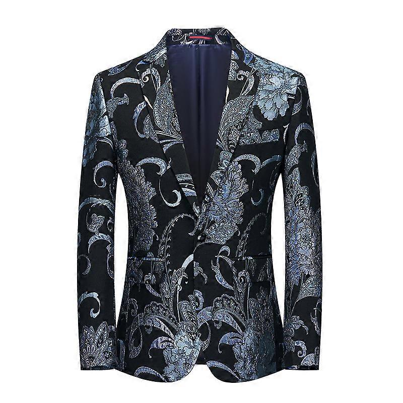 Men's Floral Suit Jacket, Floral Paisley Tuxedo Prom Dinner Blazer