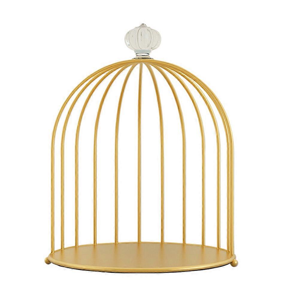 1Pc Bird Cage Design Desktop Cosmetic Storage Rack Makeup Organizer 1 Layer