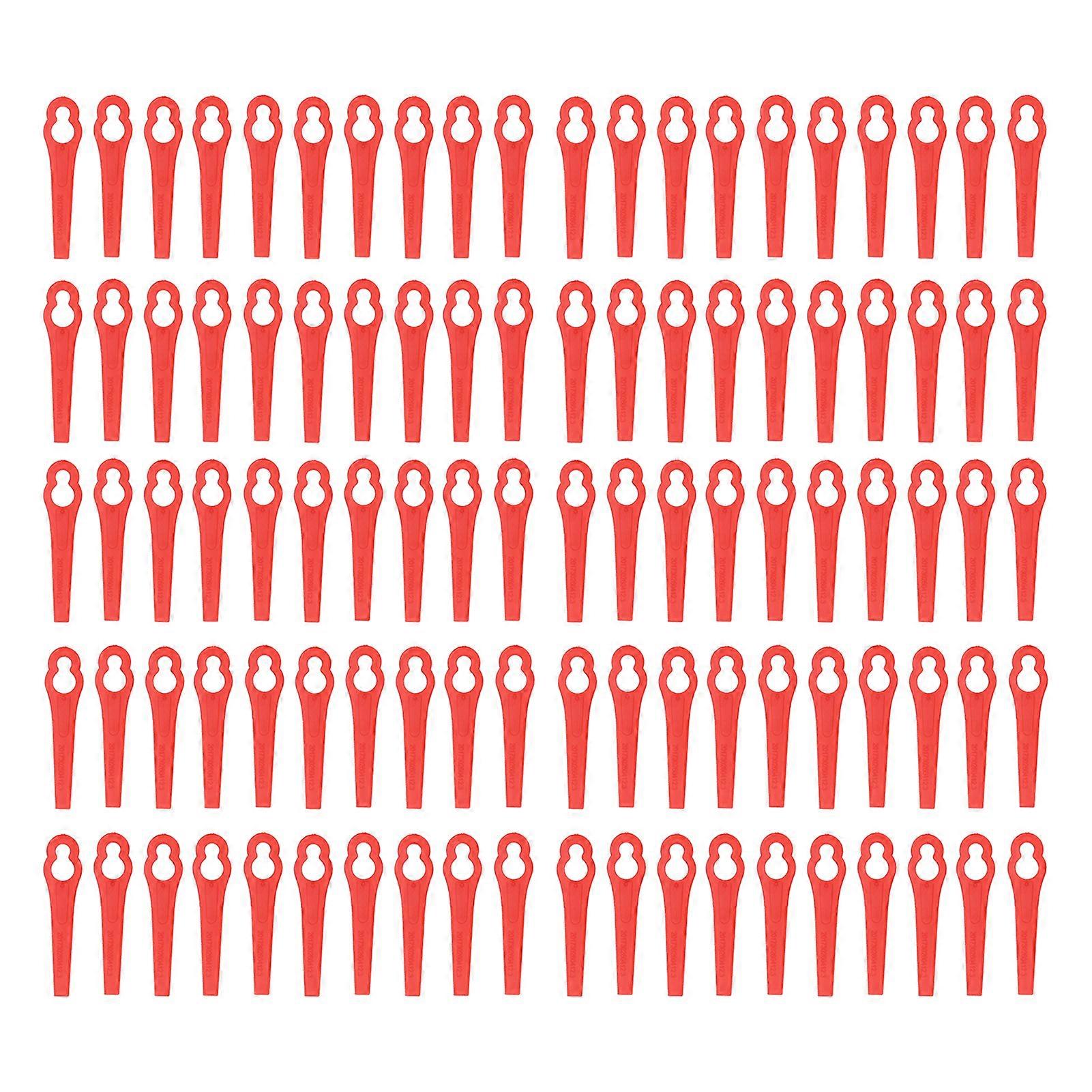 100Pcs Plastic Trimming Blades Lawn Mower Gourd Type Cutting Replacement Garden Pruning Tools