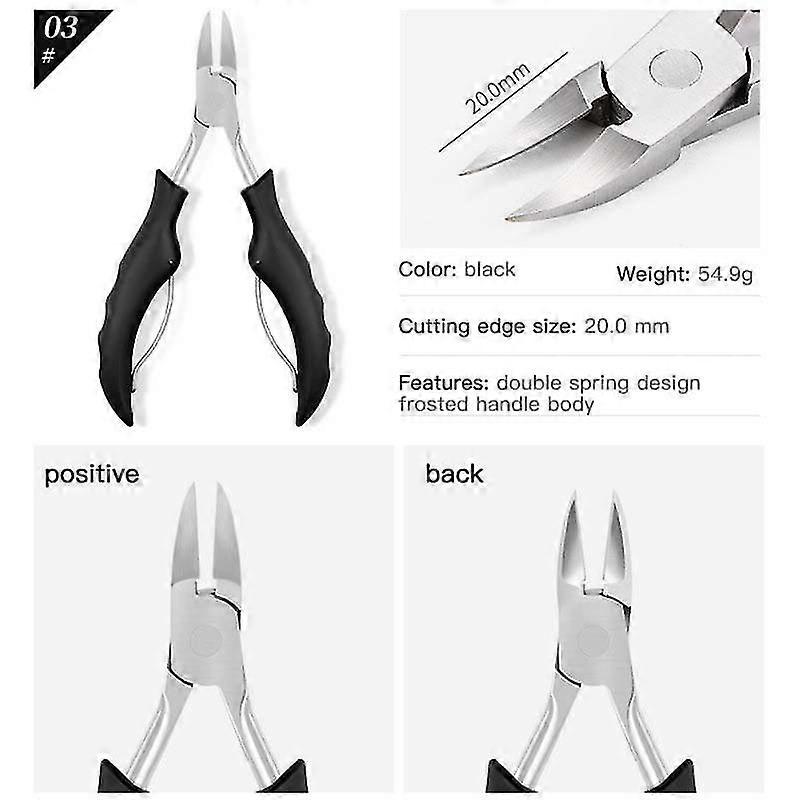Manucure en acier inoxydable Outils de pédicure Clouis Ciseaux Ciseaux Remover Nipper