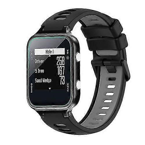 For Garmin Approach S20 Two-color Silicone Watch Band URXV