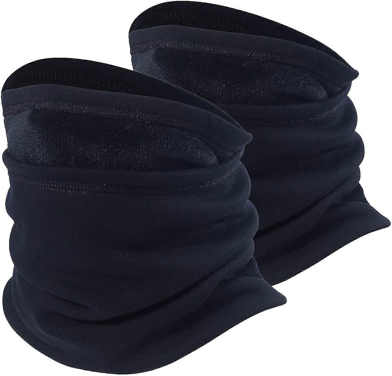 Warmer Windproof Mask Fleece - Face Mask Black,Black