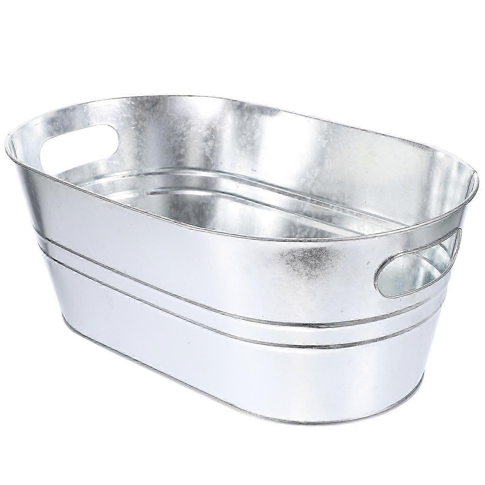 Large-capacity Ice Cube Bucket Ice Container Convenient Metal Ice Cube Storage Holder