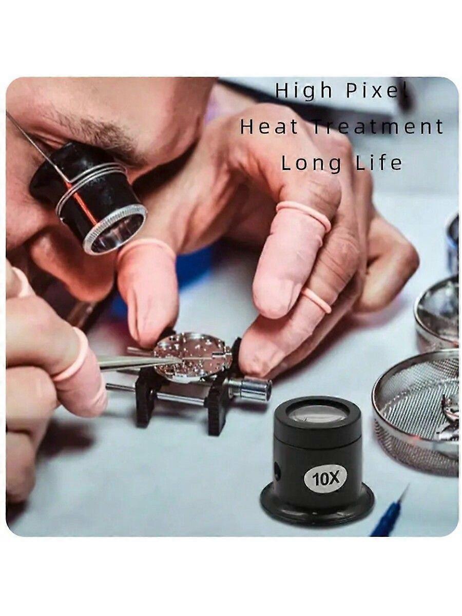 4pcs/Set Watch Repair Magnifier, 5X 10X 15X 20X Magnifying Glass With Metal Stand, For Personal Use On Watches, Phones, Computers, Cameras, Etc. - An