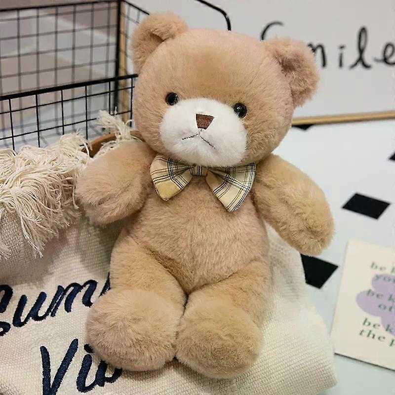 30CMカワイイカラフルな蝶ネクタイベア人形ぬいぐるみ抱きしめベア人形誕生日ギフト枕テディベアホームリビングルームベッドルーム