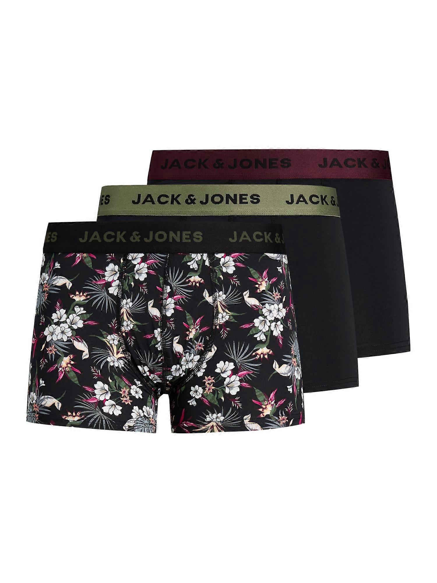 Jack & Jones Flower Micro Fiber 3 Pack Boxers