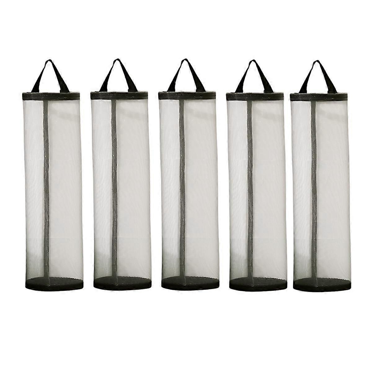 Wall-Mounted Garbage Bag Kitchen Hanging Visual Storage Magic No-Punch Pull-Out Plastic Bag Storage