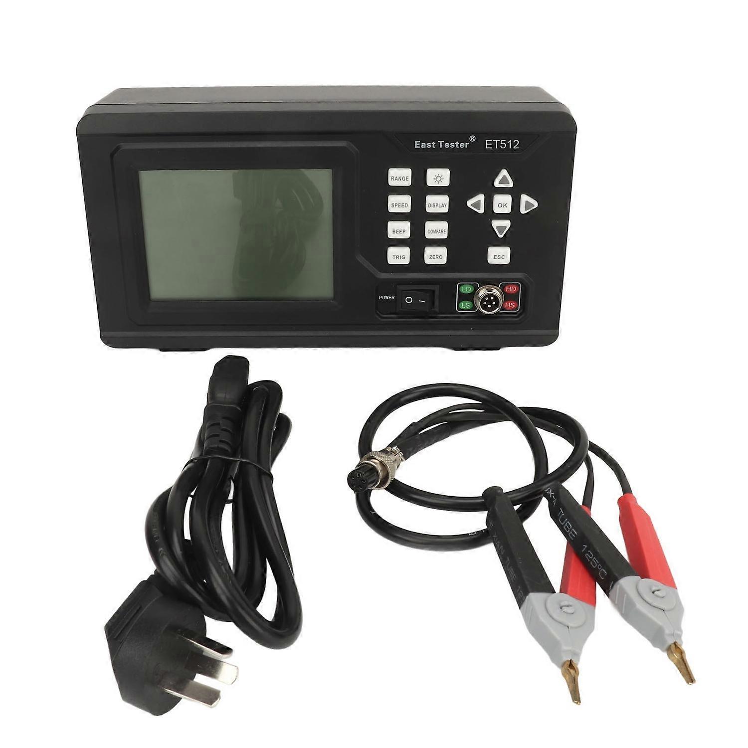 Niederohmiger Tester Digitales Mikroohm Erdungsmessgerät Isolierung Megaohmmeter LCD-Display Hintergrundbeleuchtung 10