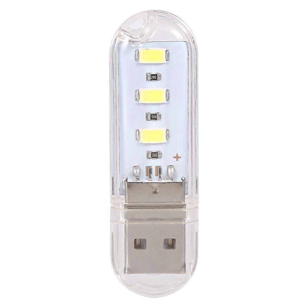 5Pcs 5V Creative U Disk Shape Led USB Night Light Computer Laptop Lighting Mini Lamp (White)