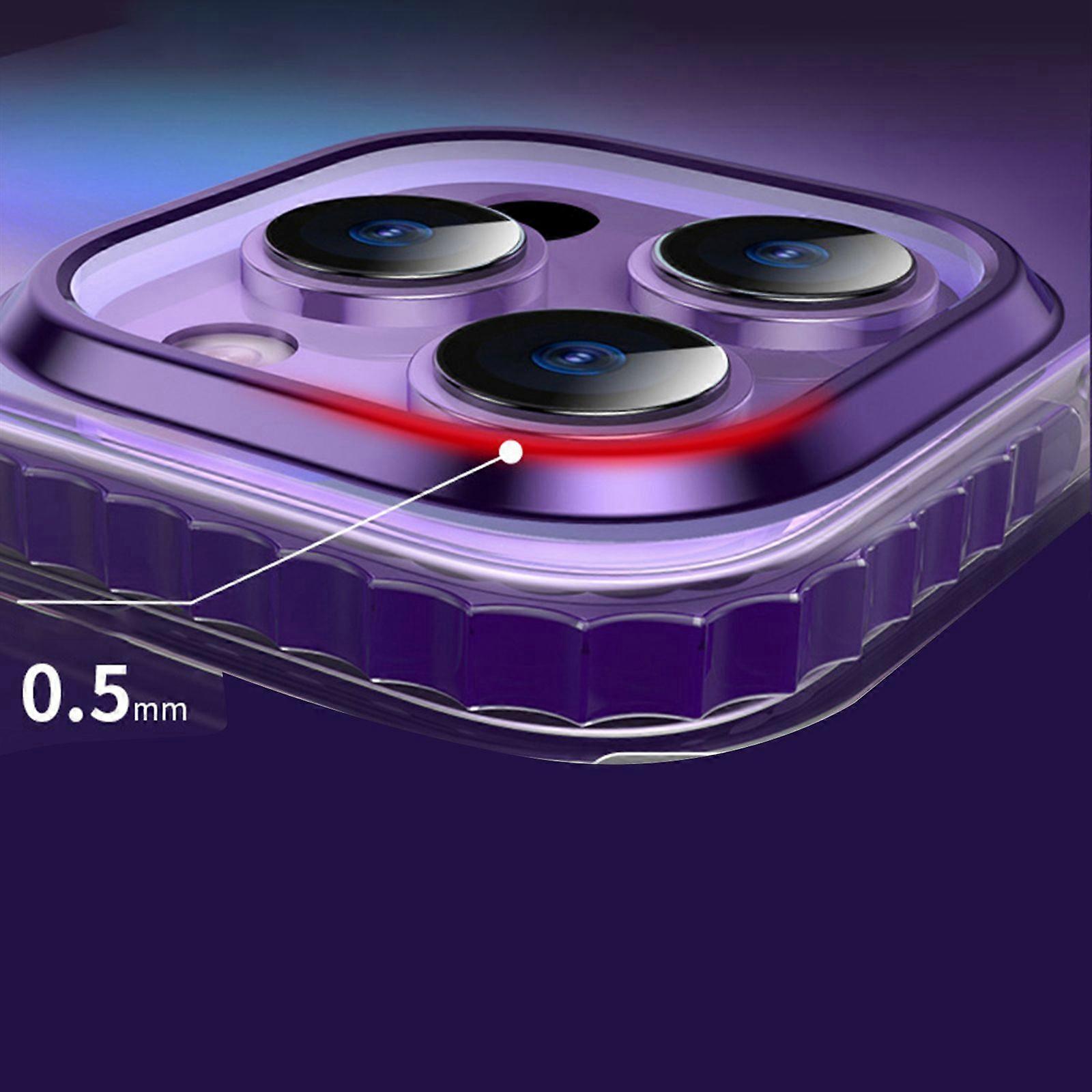 Magnetic Case for iPhone 15 Pro Case [Compatible with MagSafe] laser Gradient Back Cover with Metal Keys, Shockproof Phone Case