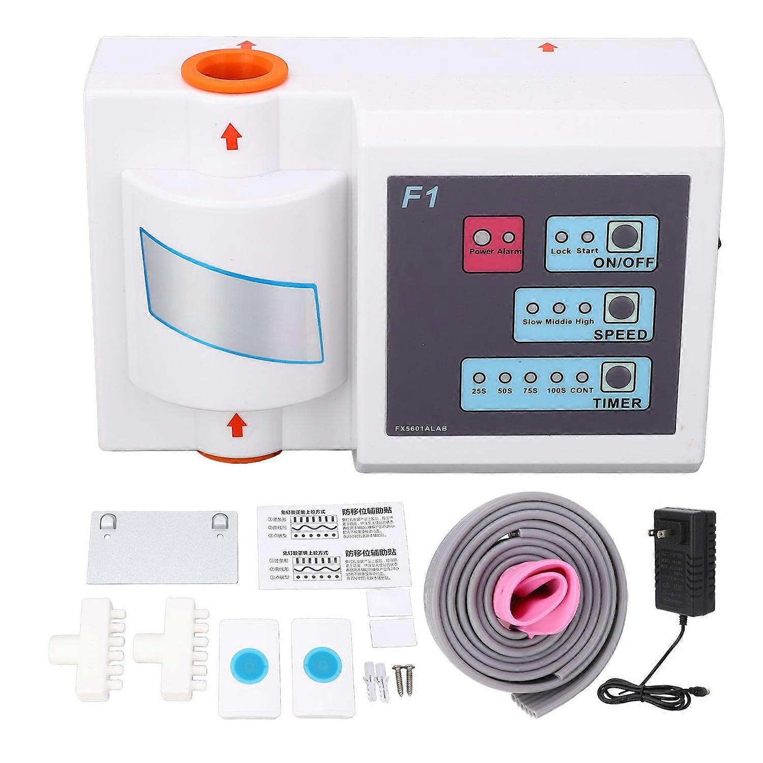 Bed Air Pump 3 Speeds 4 Timers Quiet Bed Ventilation Machine with Remote Control for Sleep Improveme
