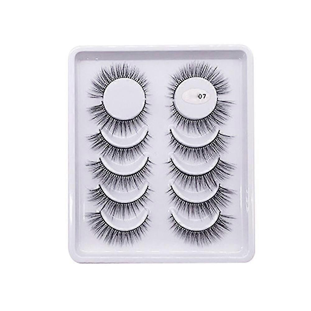 Faux Mink Lashes Cross Fluffy Natural Look False Eyelashes 3d Dramatic