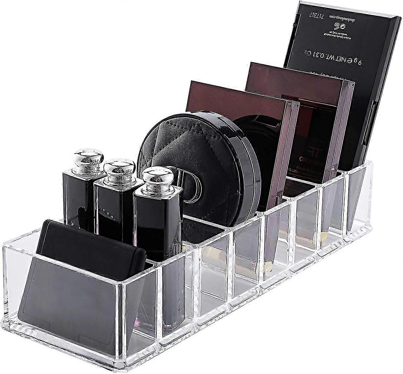 Eyeshadow Organizer Clear Plastic Makeup Organizer Compact Powder Holder, 8 Space"