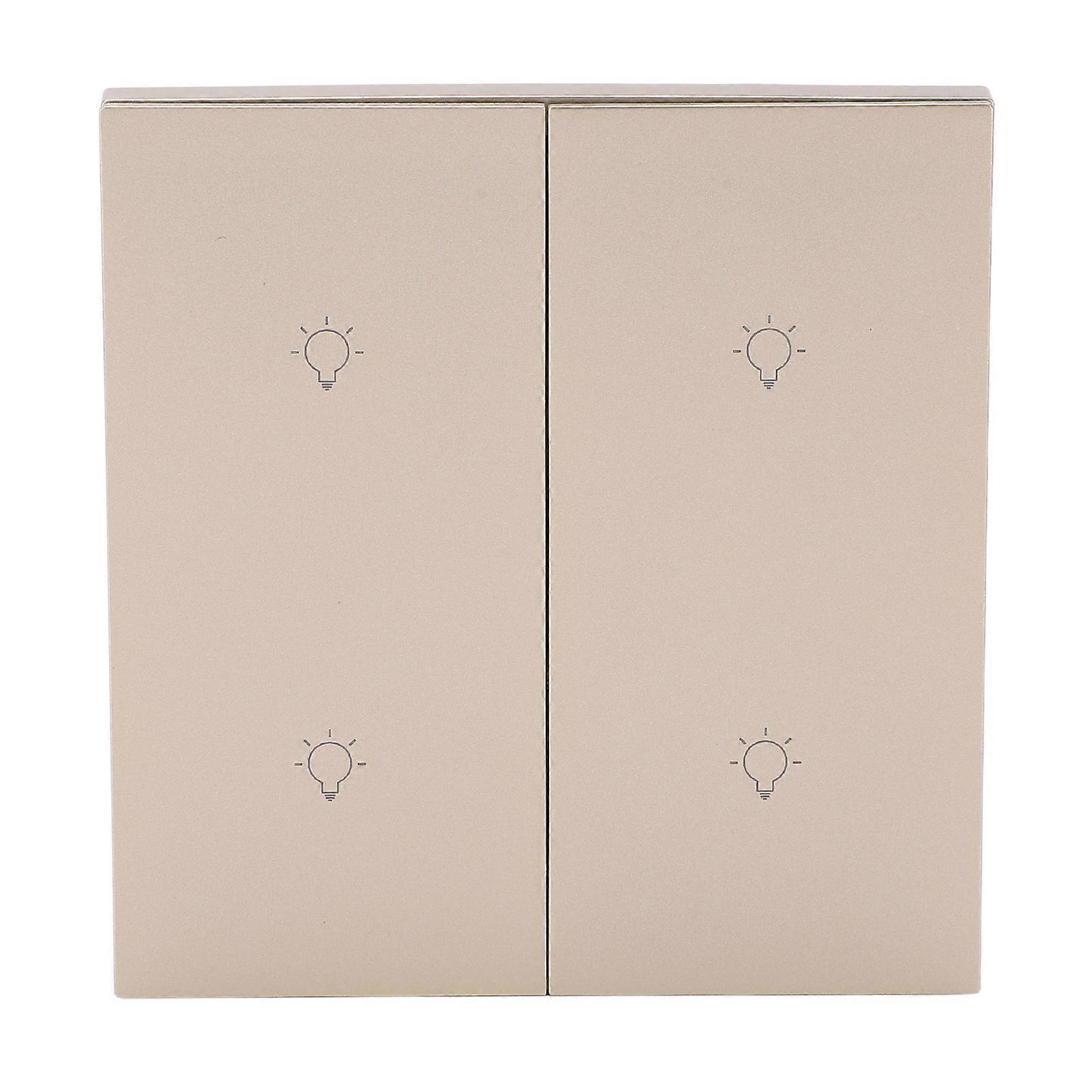 4 Gang Smart Light Switch Tuya for ZigBee Phone Voice Timing Manual Control Wireless Scene Switch