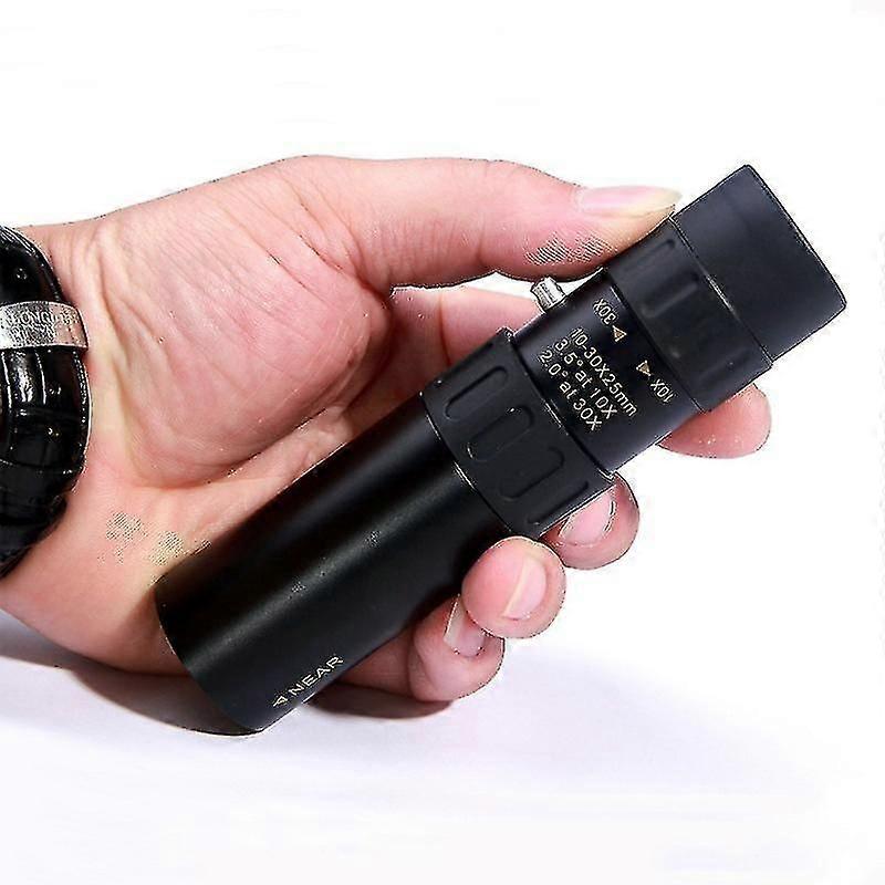 Monocular Telescope Pocket Optical Hunting Prism 10-30x25 Zoom Telescopes For Travel