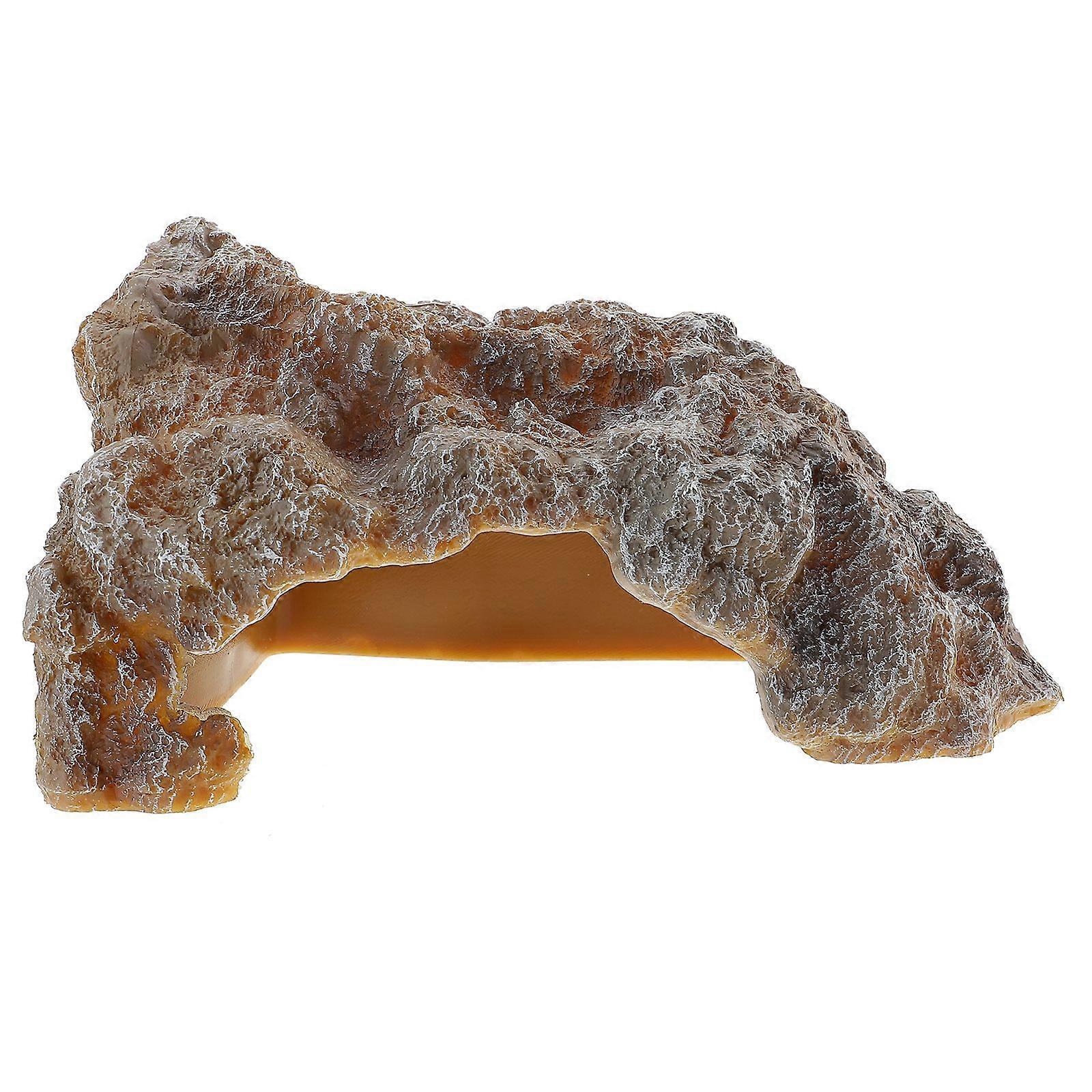Turtle Basking Sunning Platform Reptiles Cave Shape Toy Tortoise Climbing Platform