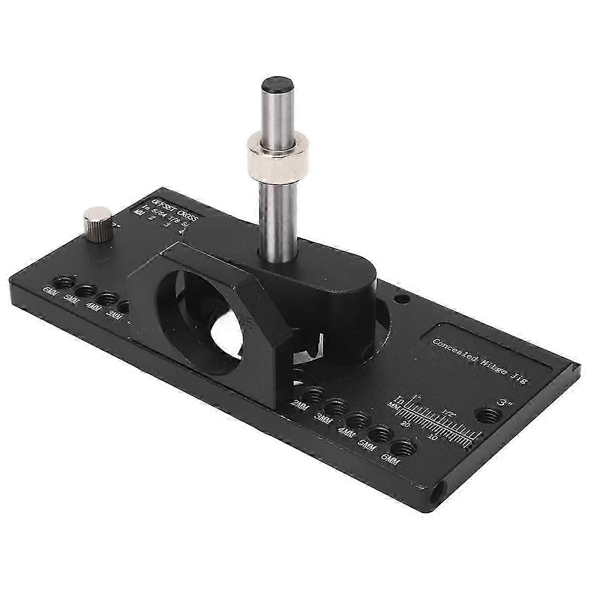 35mm Concealed Hinge Jig Kit with Drill Guide Locator,Hinge Hole Punch compatible Hinge Boring, Cabi