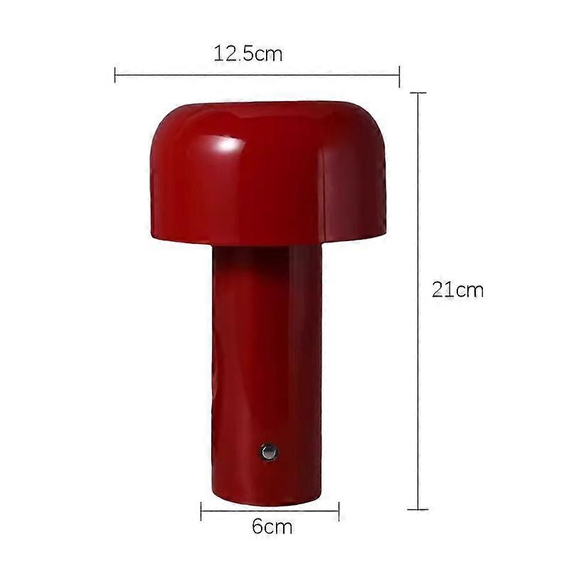 Led Mushroom Table Lamp Rechargable Night Light Portable USB Charging Touch Bedside Table Lamp Living Room Decoration Desk Light