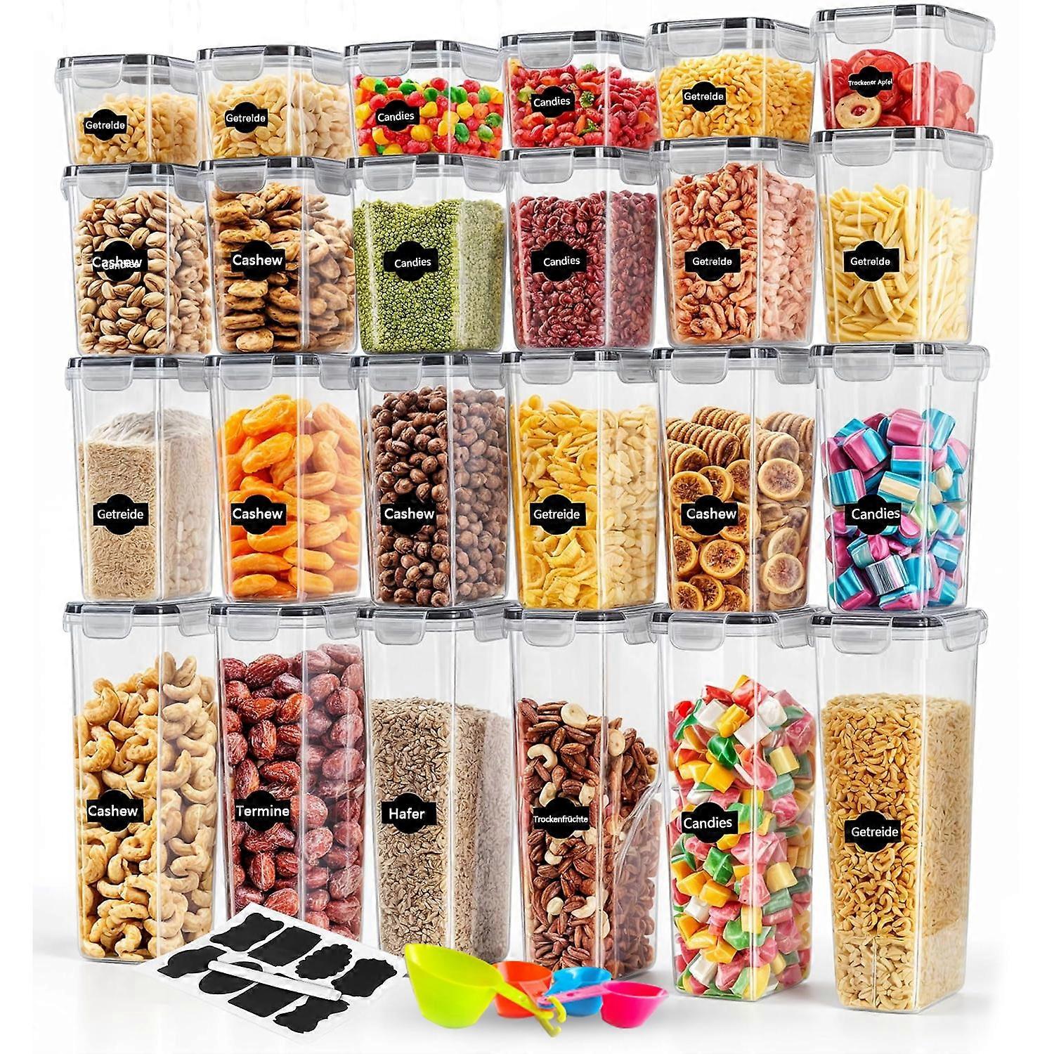 Durable Storage Solution - 24 BPA-Free Plastic Boxes with Lids