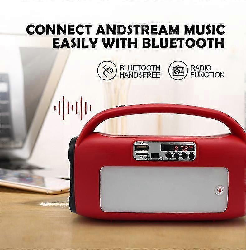 Functal Solar Panel Charging Ser With Mp3 Outdoor Ser