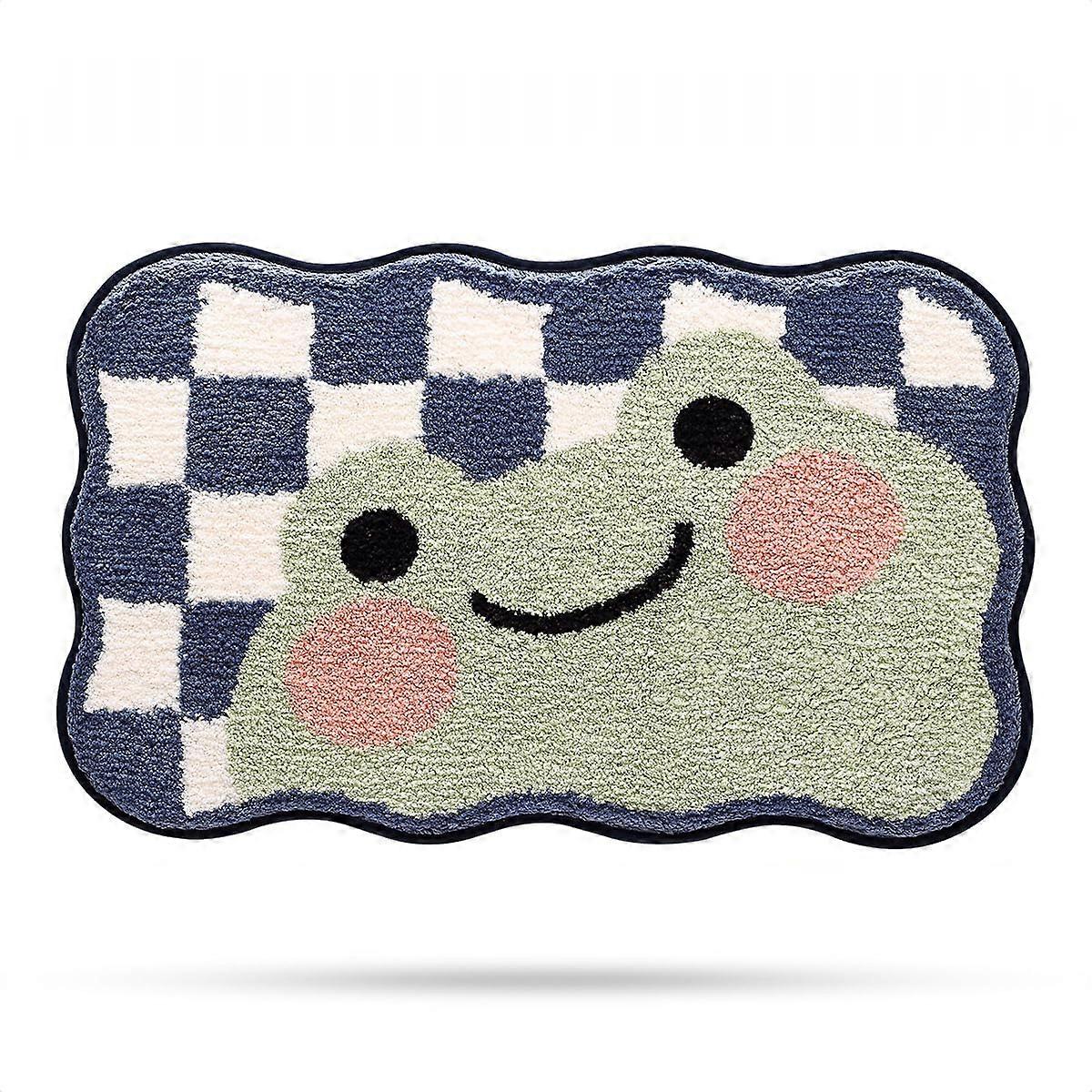 Frog Bathroom Carpet Mop, Extra Soft Small Bathroom Carpet, non -slip bath mat