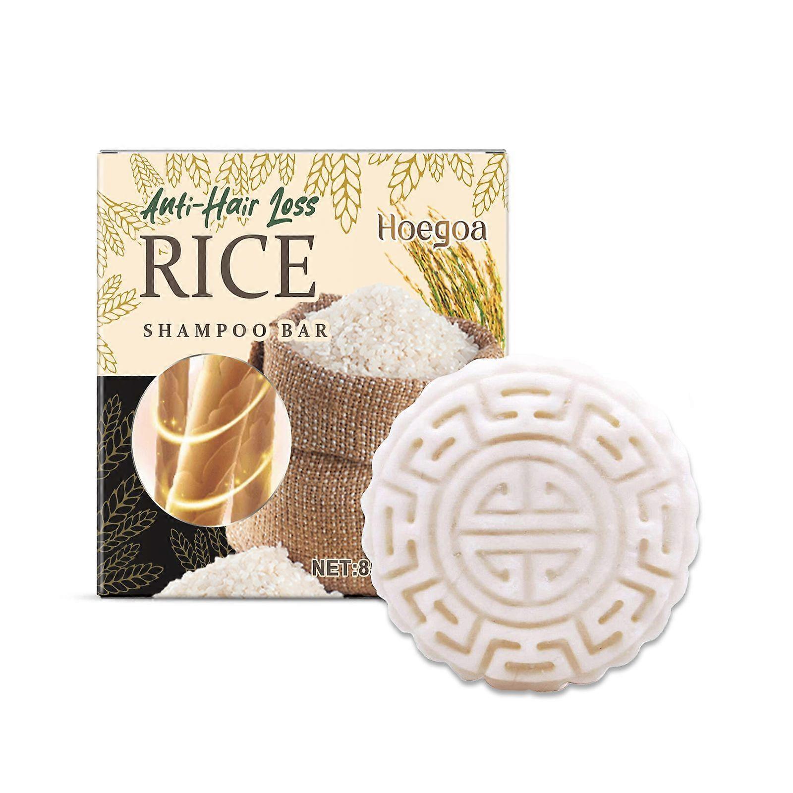 2025 Latest Model Rice Shampoo Gently Cleans And Nourishes Scalp, Moisturizes