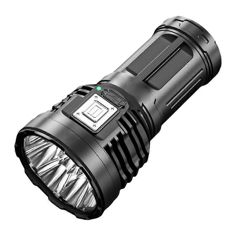Super Bright Torch 8LED Flashlight USB Rechargeable Tactical Light