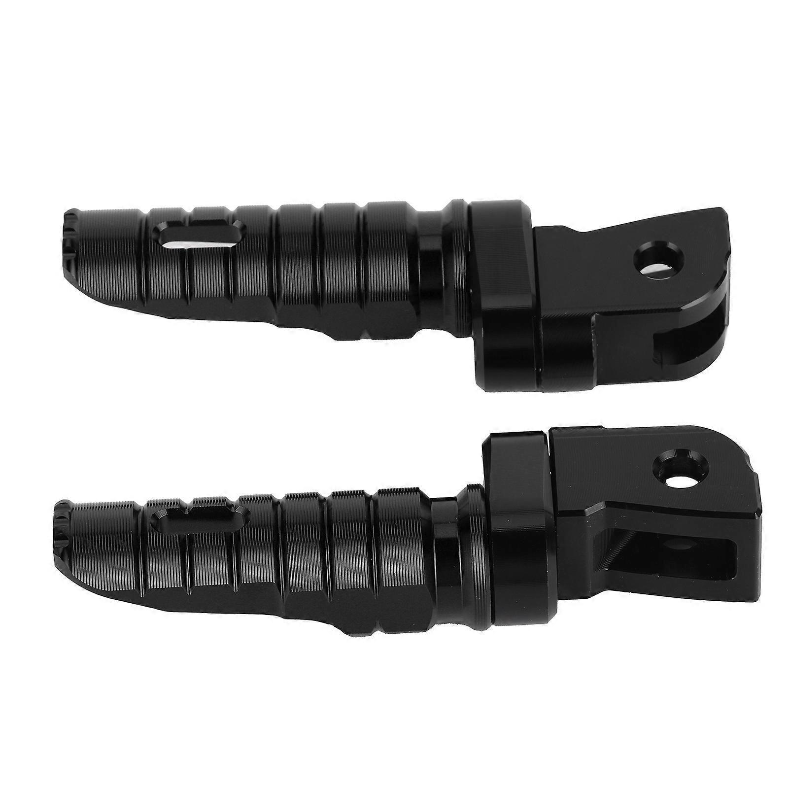 Pair Motorcycle Pedals CNC Aluminium Alloy Footpegs Anodizing Motorbike Foot RestBlack