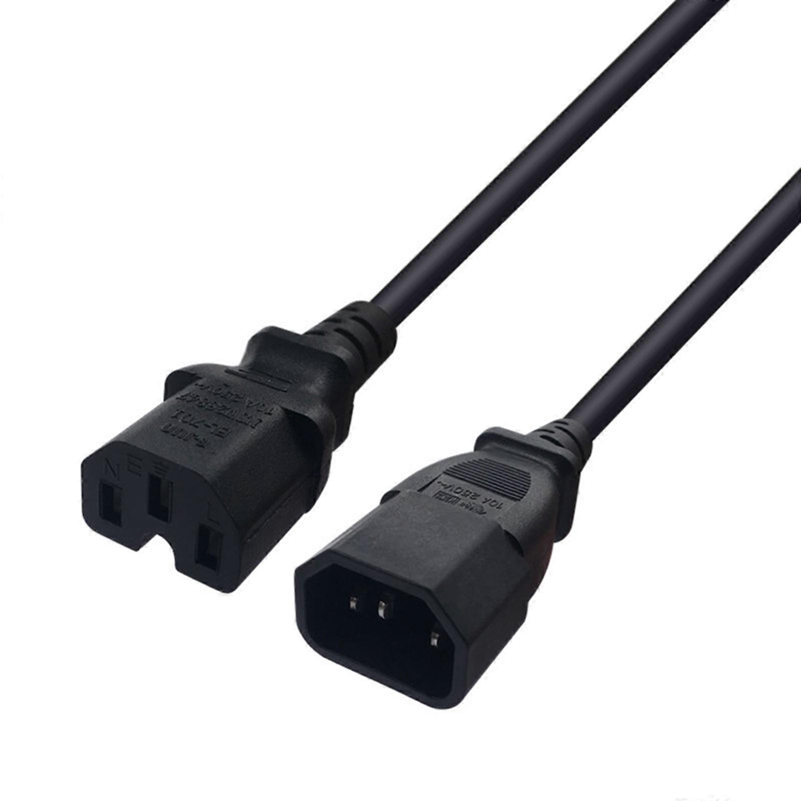 IEC C14 To C15 Extension Power Short Cord Single IEC 320 C14 Male to C15 Female Adapters Cord Cable