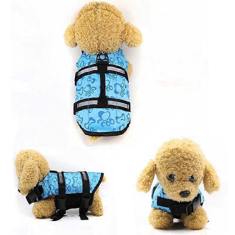Pet Flotation Summer Swimming Life Jacket Safety Vest Dog Reflective Stripe Puppy Swim Vest