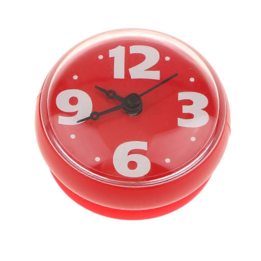 Suction Cup Wall Clock Bathroom Shower Silicone Clock, Waterproof Sticker, Wall