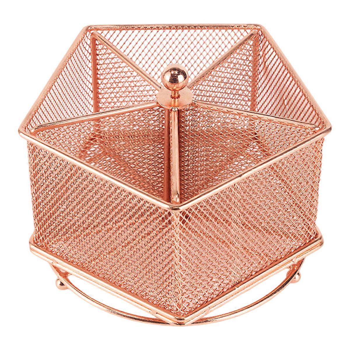 Desktop Symphony, Sturdy and Durable, Rose Gold Electroplating Adds a Luxe Touch to Your Multi-Functional Desk Supplies