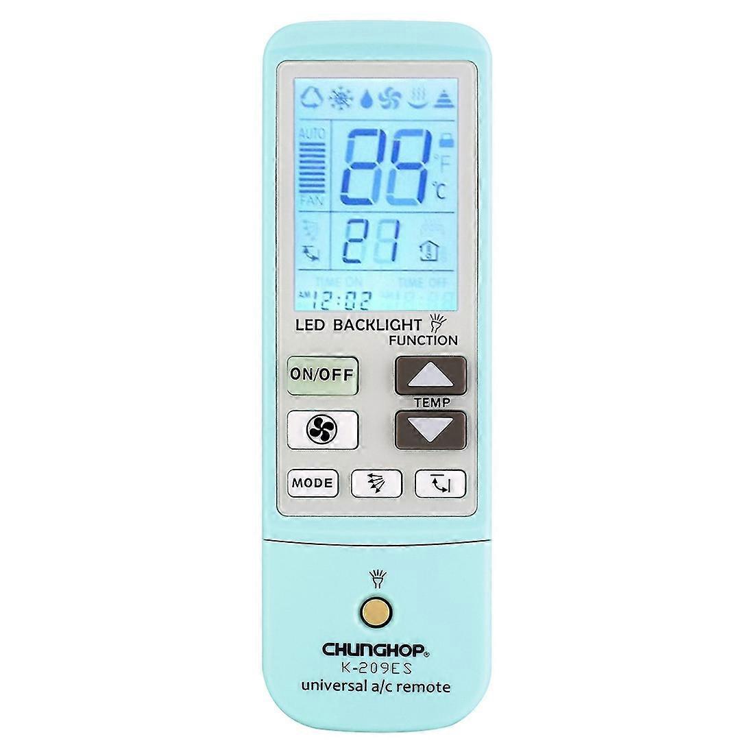 K-209ES Universal Air Conditioner Remote Control, Support Thermometer Function