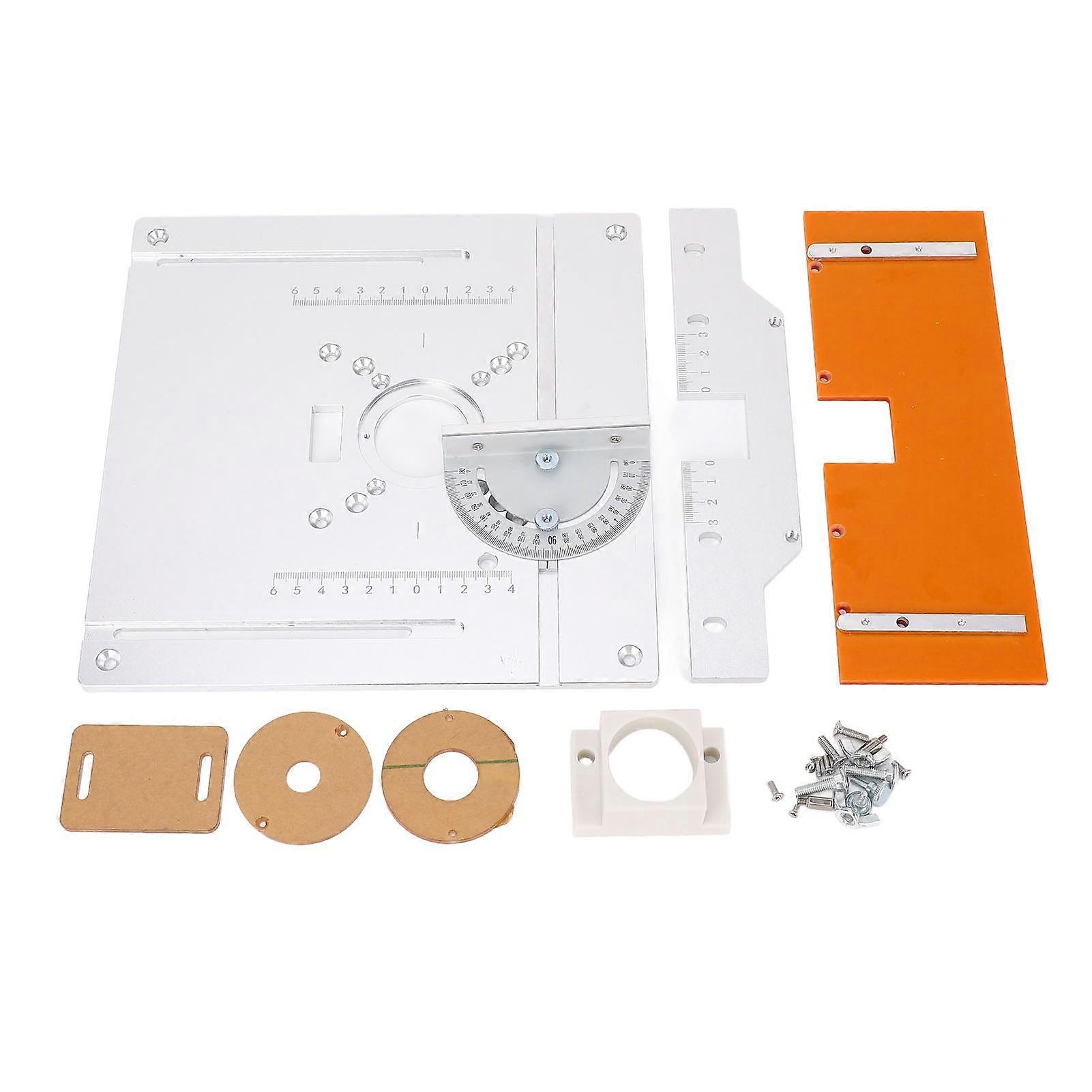 Aluminium Router Table Insert Plate Table for Woodworking Benches Router Plate Wood Tools Milling Trimming Machine