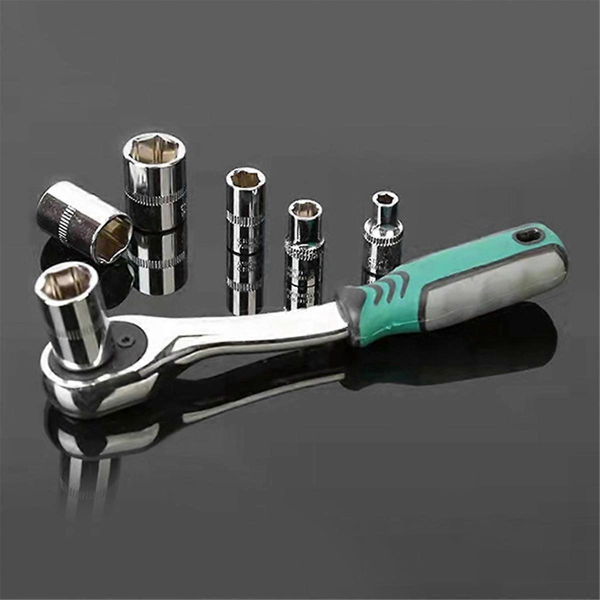 53-piece auto repair tool set quick ratchet wrench set