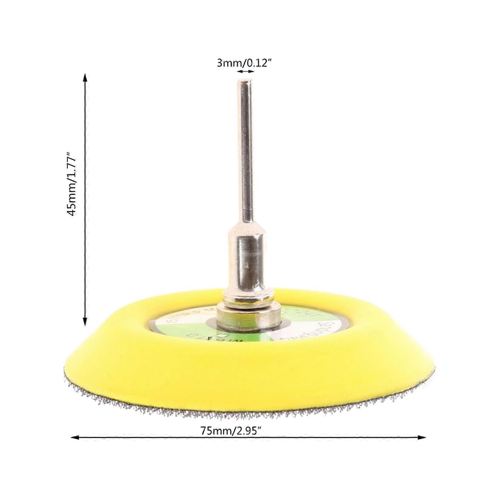 3inch 75mm Sanding Discs Hook and Loop M6 Thread Backing Pad for Air Sander Grinding Polishing Pad Abrasive Tools 6mm