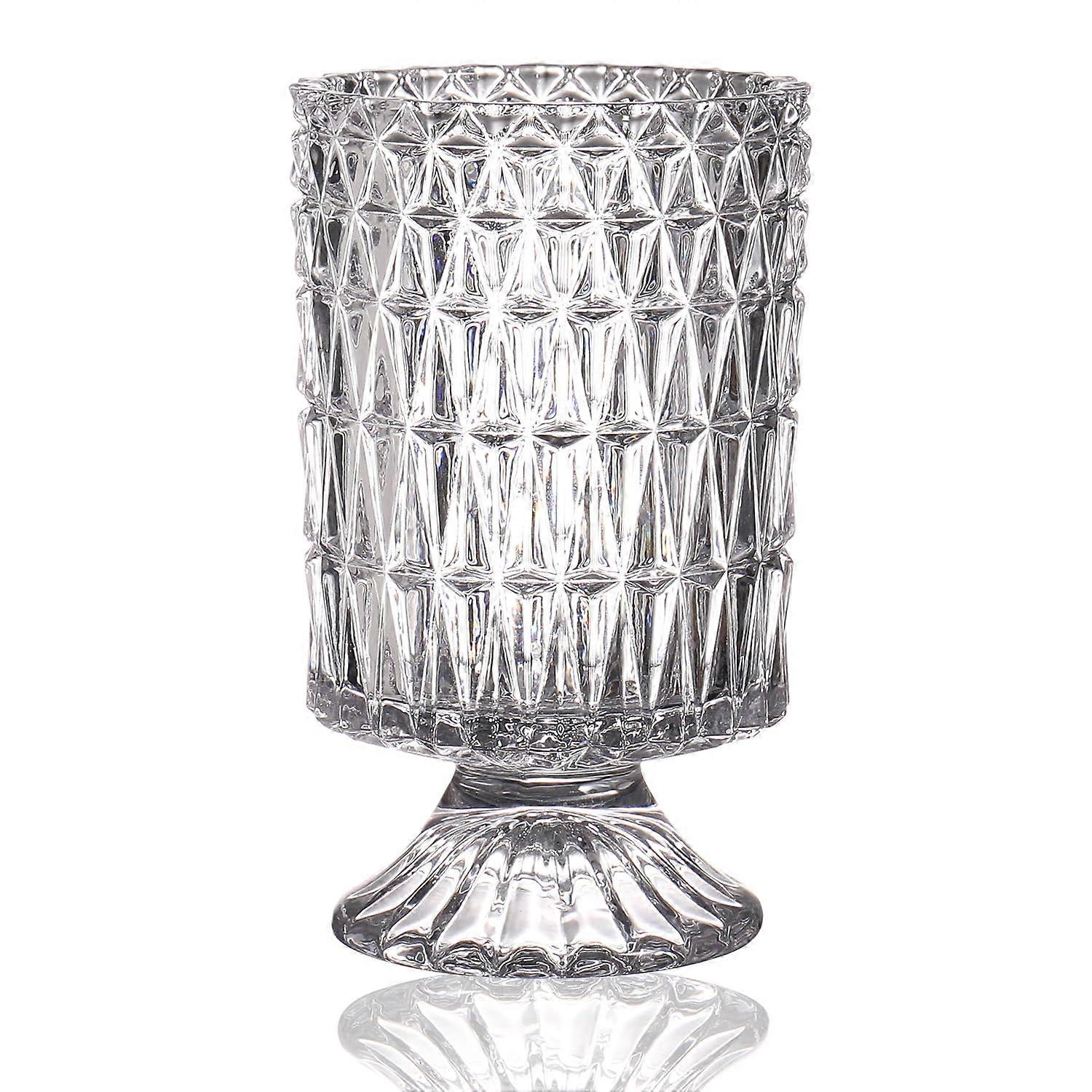 Clear Vase for Living Room Decoration 7 Inch