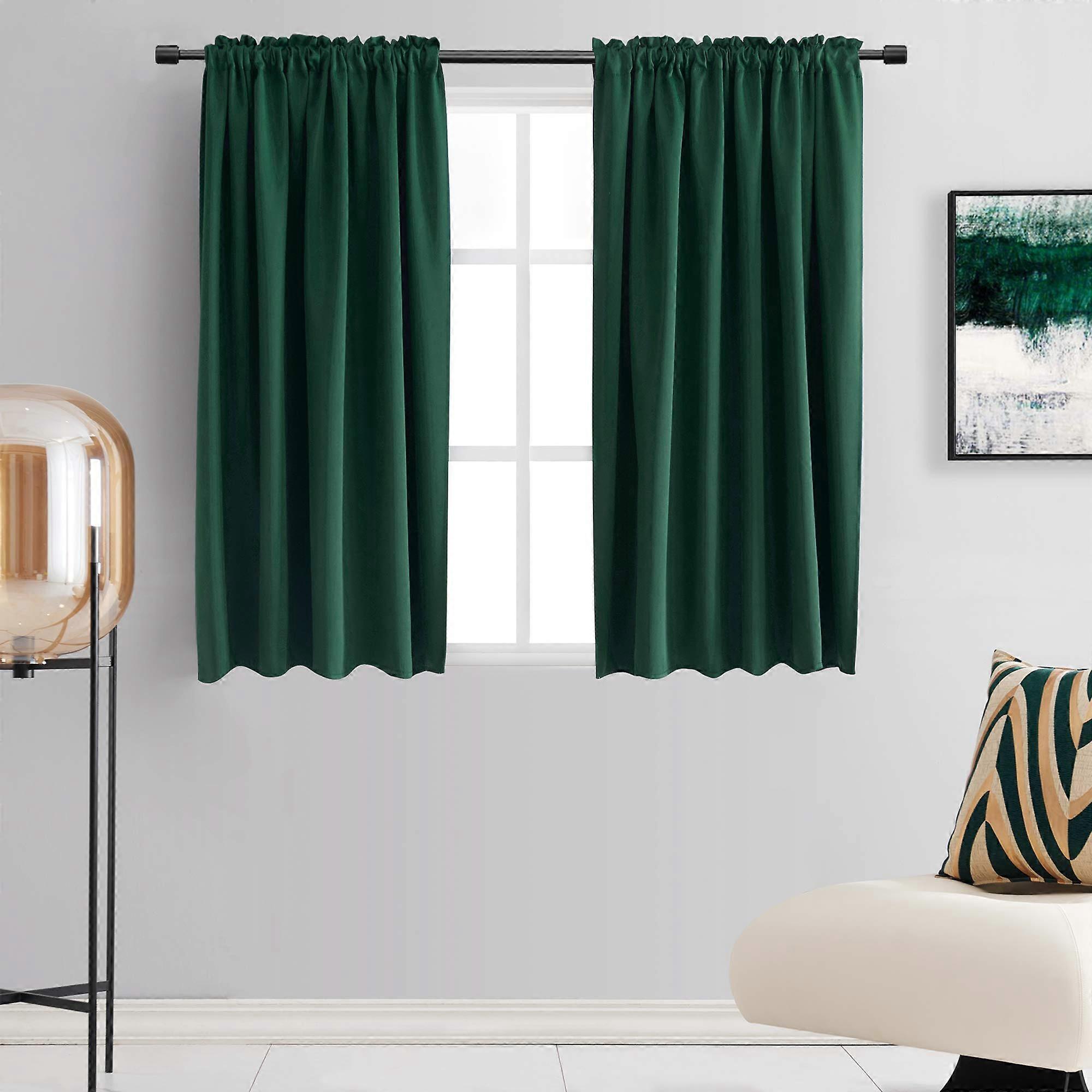 2 Panels Window Curtain Panels Blackout Thermal Insulating for Bedroom 42'W x 54'L