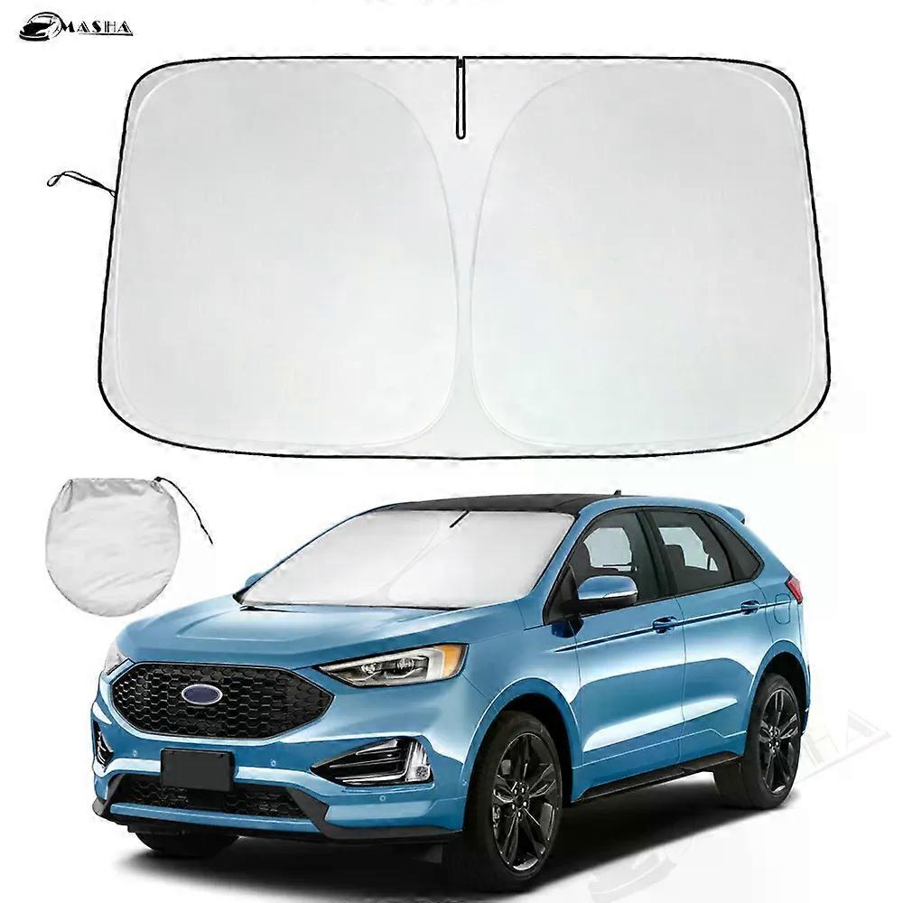 Windshield Sun Shade for Ford Edge 2017-2023 Sunshade Window Sun Visor Protector Foldable Blocks UV Rays Keep Your Car Cooler