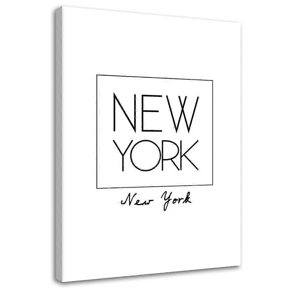 Imprimare pe pânză, Inscripție New York - 70x100