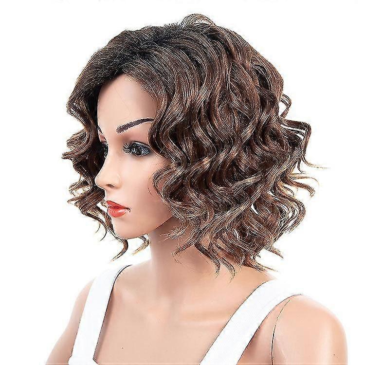 Kvinnor Kort Curly Fluffy Head Wig